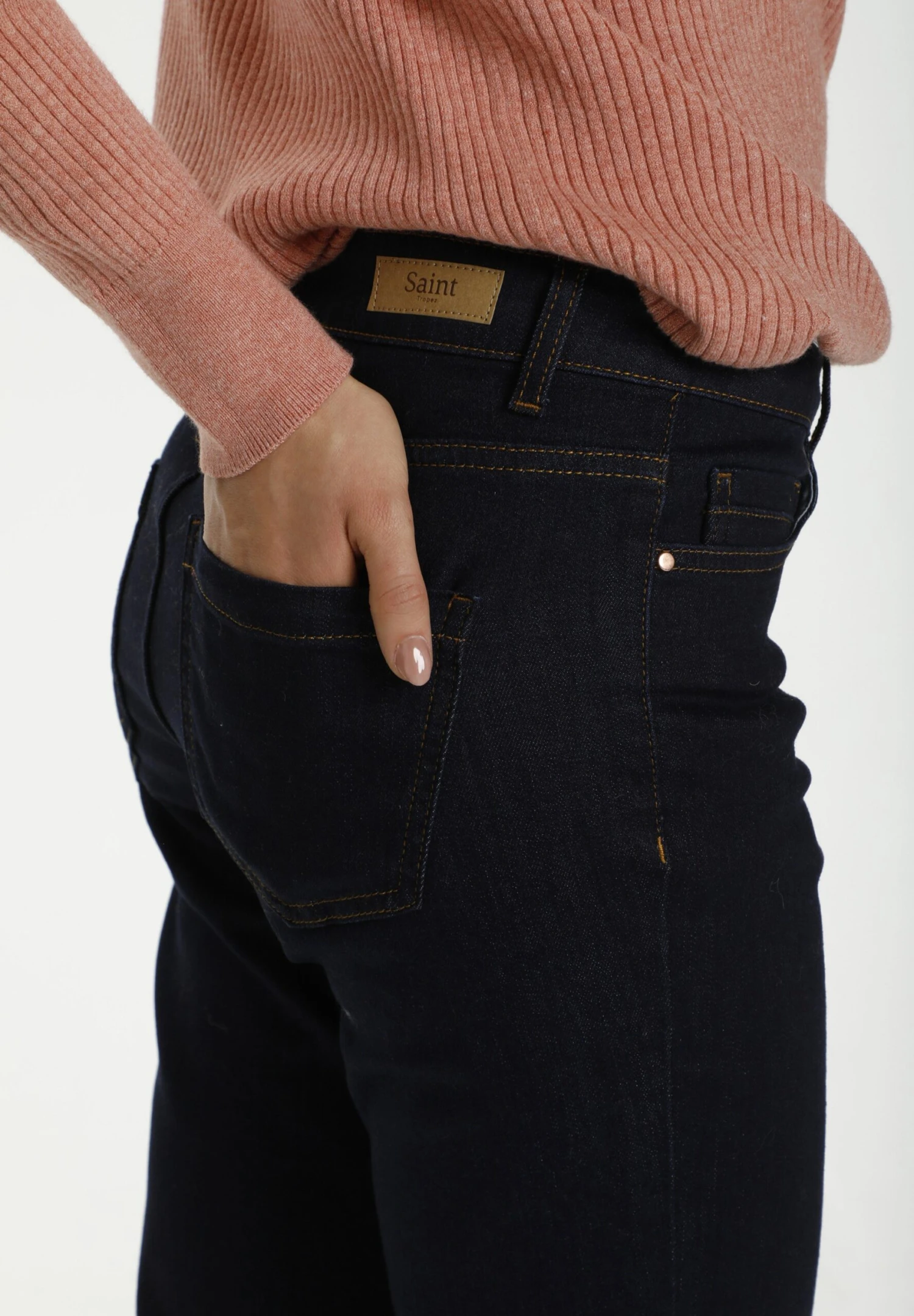 Saint Tropez Mollysz- Flared Jeans - Dark Blue Denim 7 Saint Tropez Mollysz- Flared Jeans - Dark Blue Denim - Afbeelding 7