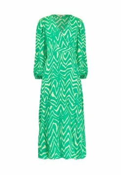 Zig Zag Print - Jurk - Green 9 Zig Zag Print - Jurk - Green -Only Mode Winkel d68f7c129599493cb064846140dd0ff5
