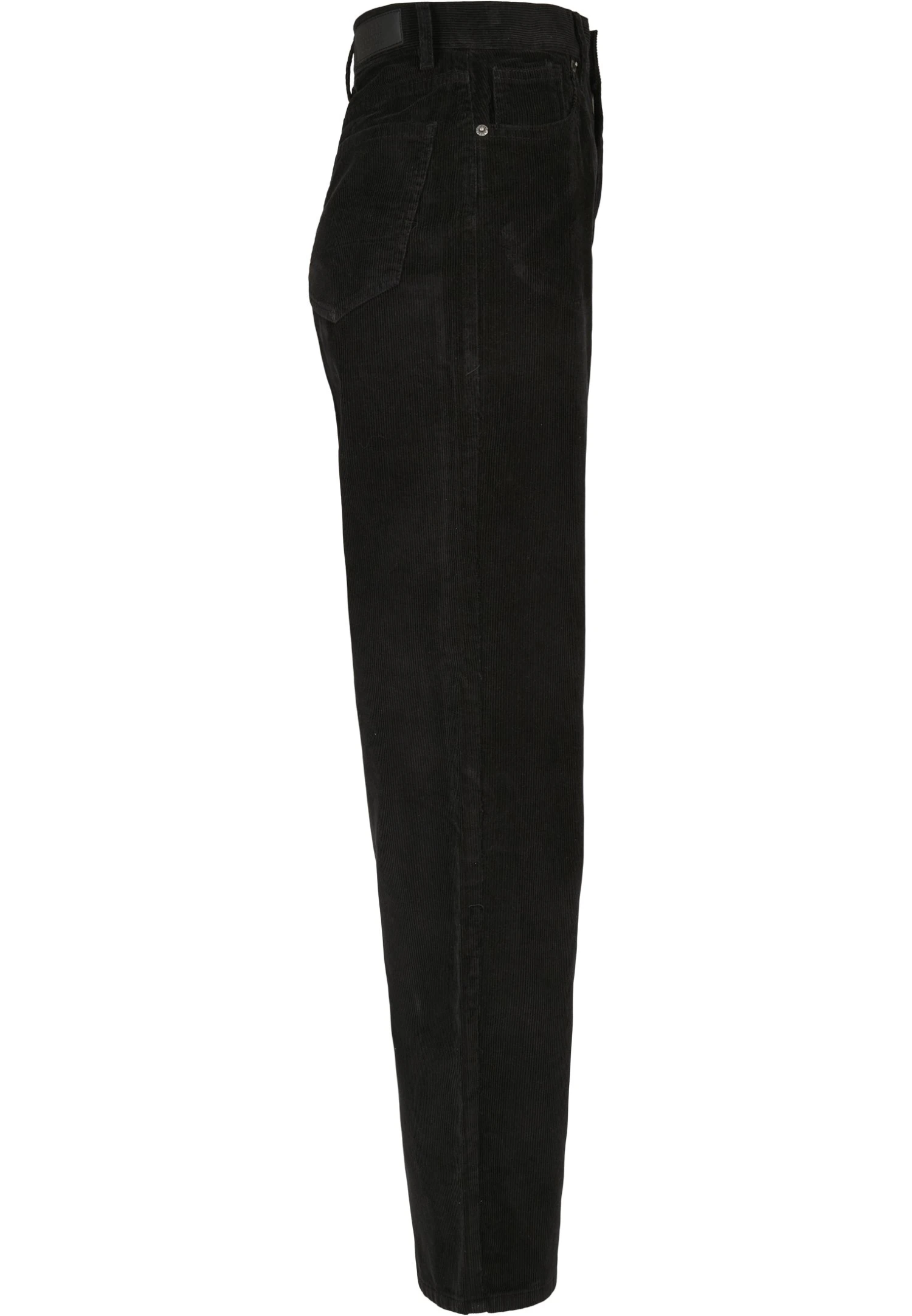 URBAN CLASSICS Ladies High Waist 90´S Wide Leg Corduroy Pants - Broek - Black 7 URBAN CLASSICS Ladies High Waist 90´S Wide Leg Corduroy Pants - Broek - Black - Afbeelding 7