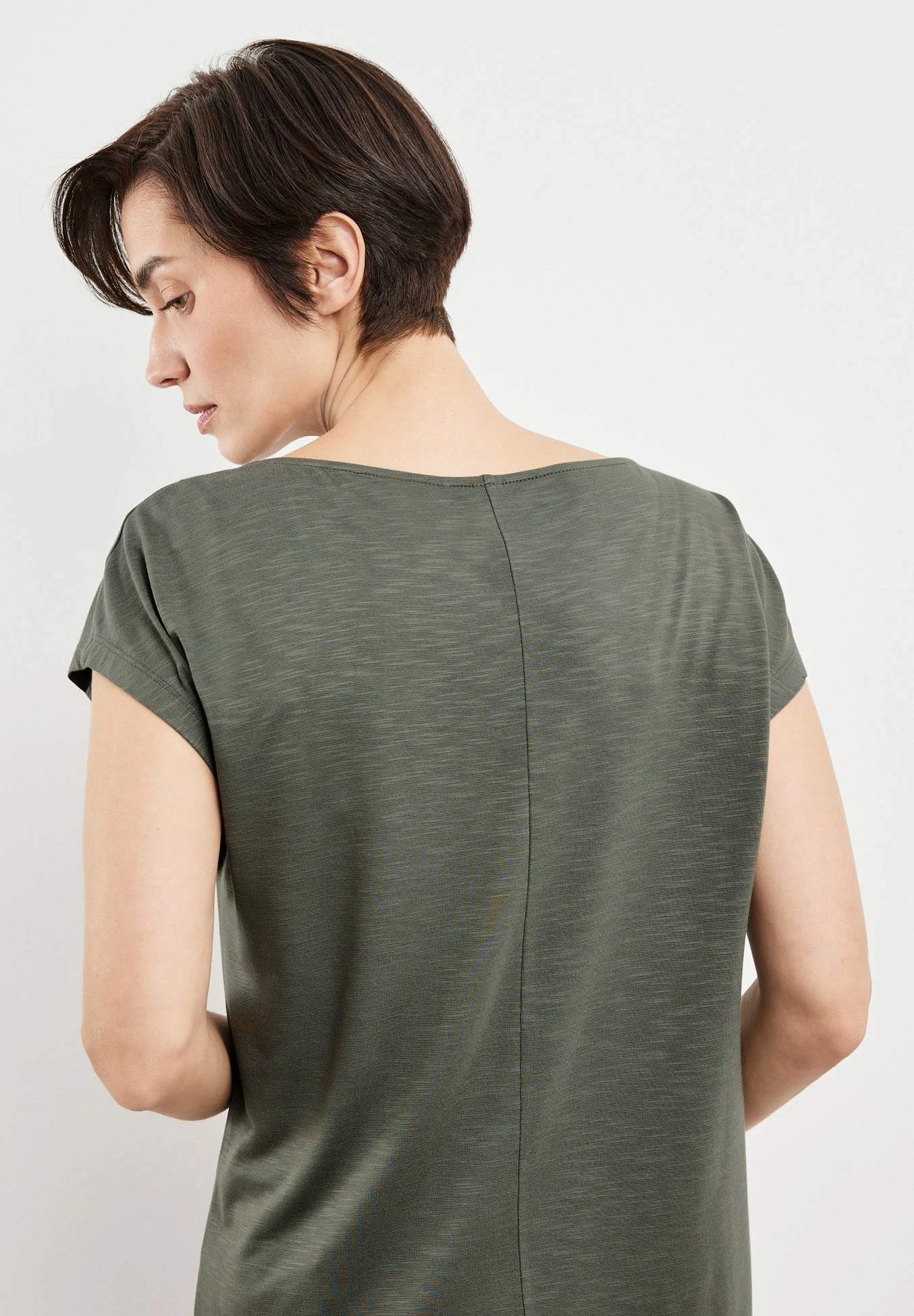 1/2 Arm - T-Shirt Basic - Olive 4 1/2 Arm - T-Shirt Basic - Olive - Afbeelding 4