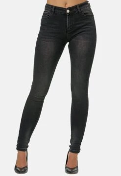 Stretch - Jeans Skinny Fit - Schwarz
