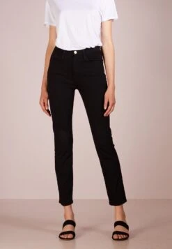 FRAME Le High - Straight Leg Jeans - Film Noir