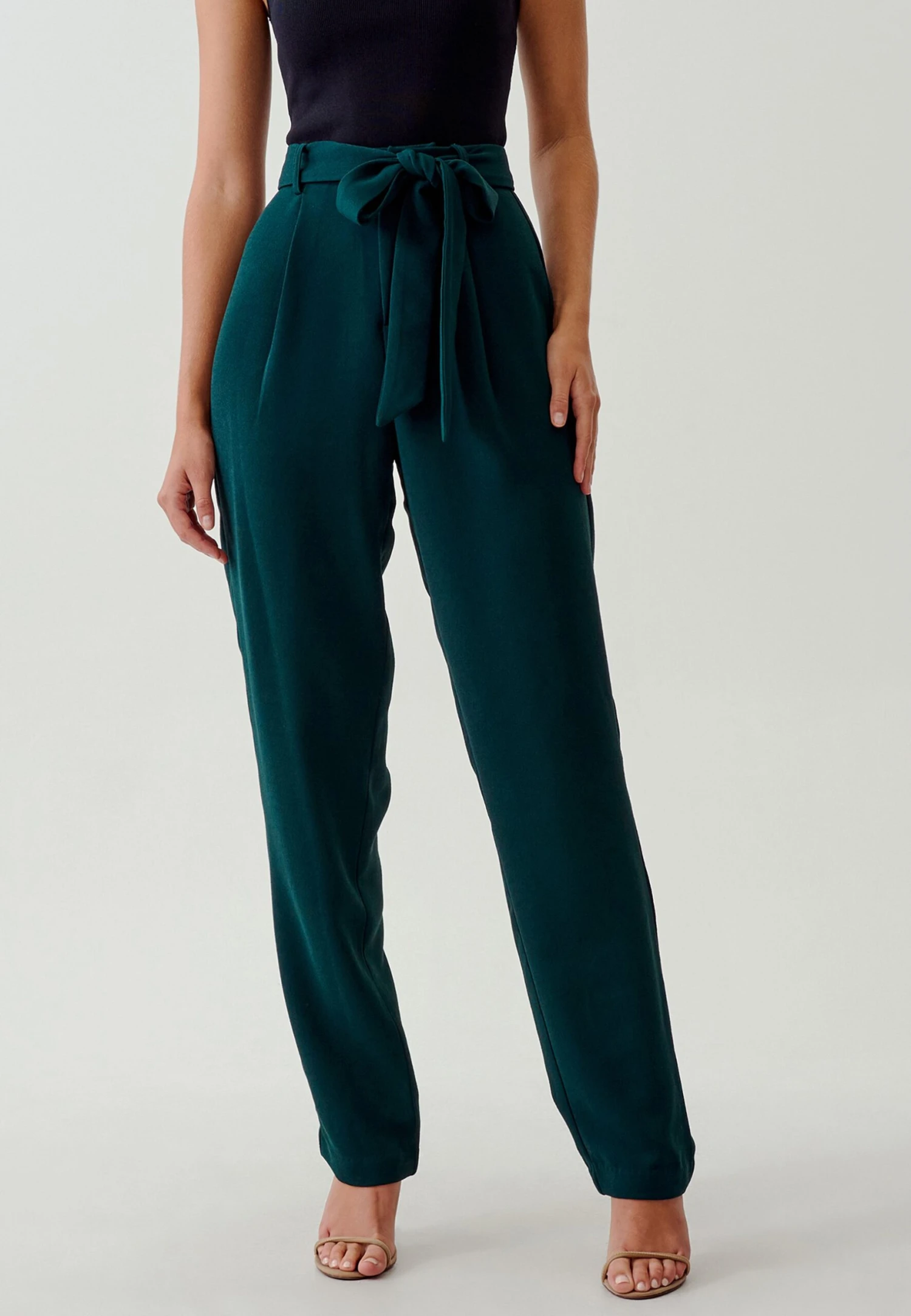 Tussah Alana- Broek - Emerald 1 Tussah Alana- Broek - Emerald
