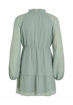 Vila Mit Langen Ärmeln Gepunktetes - Jurk - Green Milieu -Only Mode Winkel d8e7d49cdb21413e95fd682db7dae944