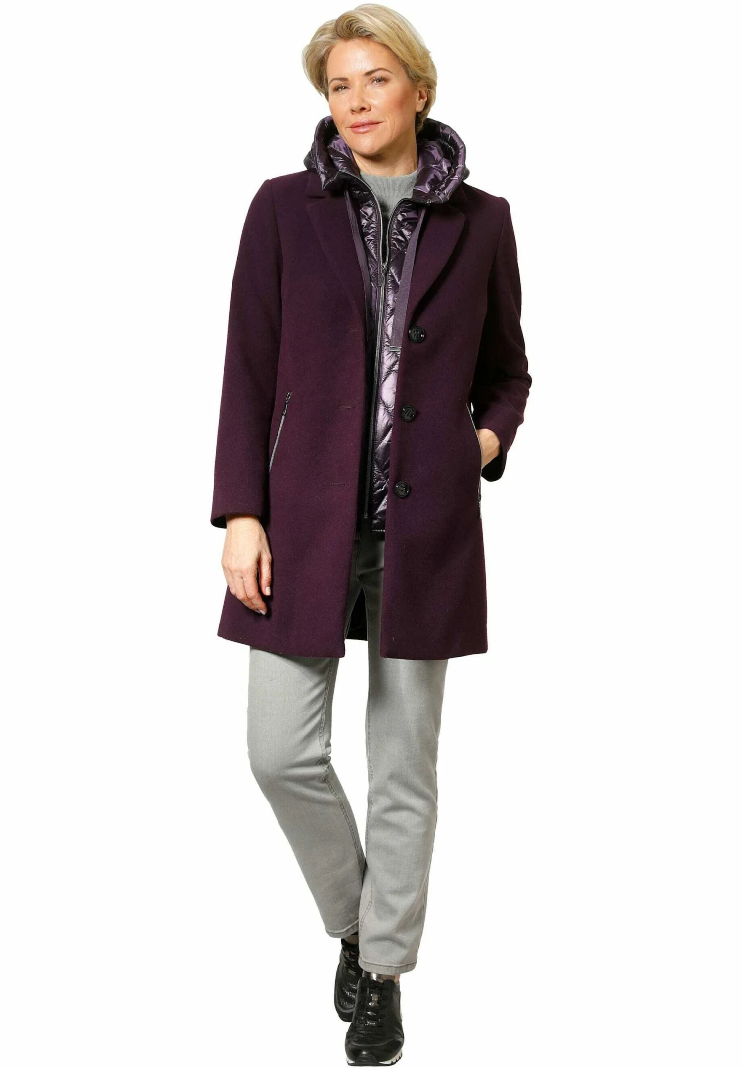 2-In-1- Winterjas - Lila 3 2-In-1- Winterjas - Lila - Afbeelding 3