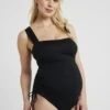 Cache Coeur Toscane One Piece Maternity Bathing Suit - Badpak - Black