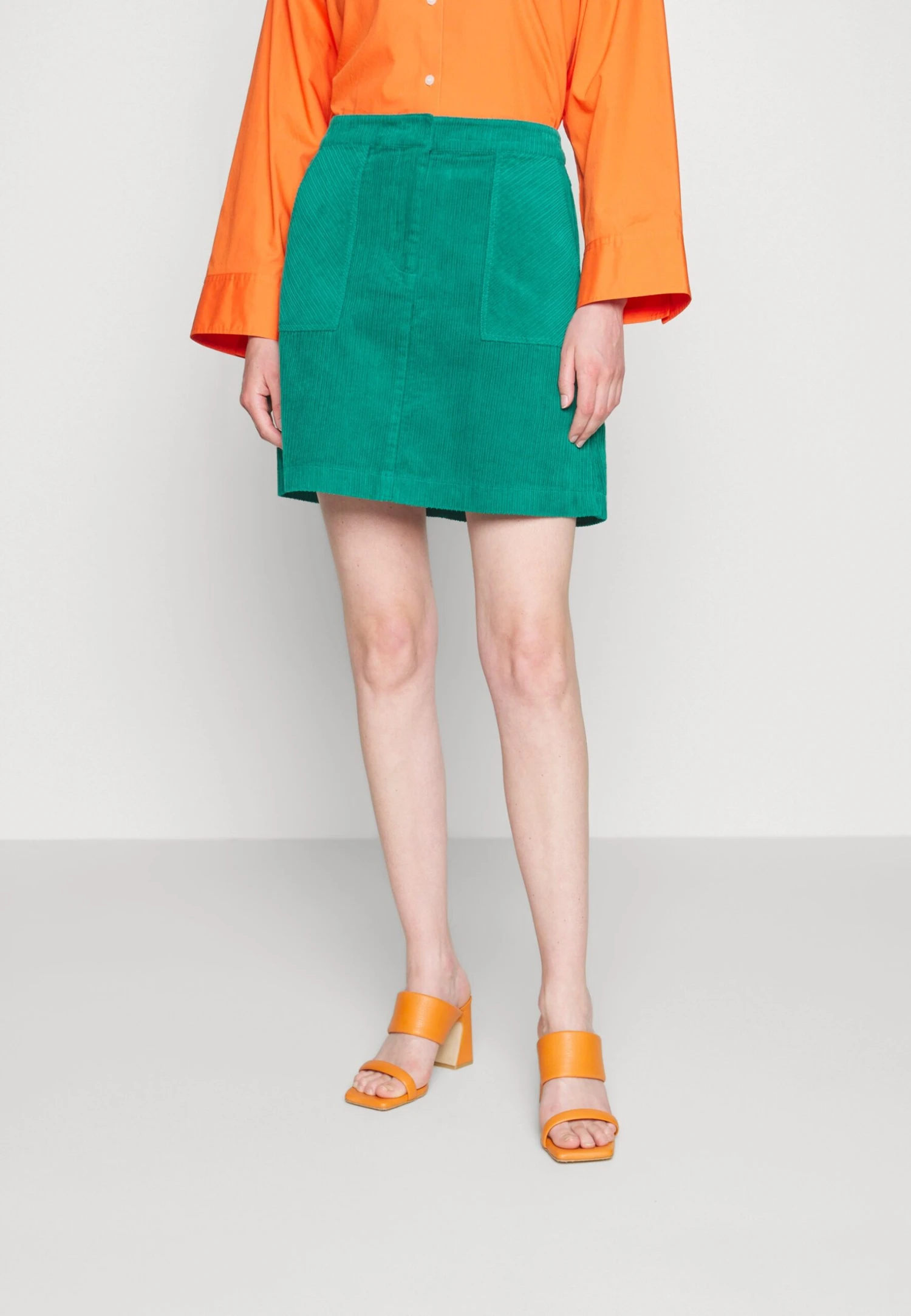 B.young Disune Skirt - A-Lijn Rok - Cadmium Green 3 B.young Disune Skirt - A-Lijn Rok - Cadmium Green - Afbeelding 3