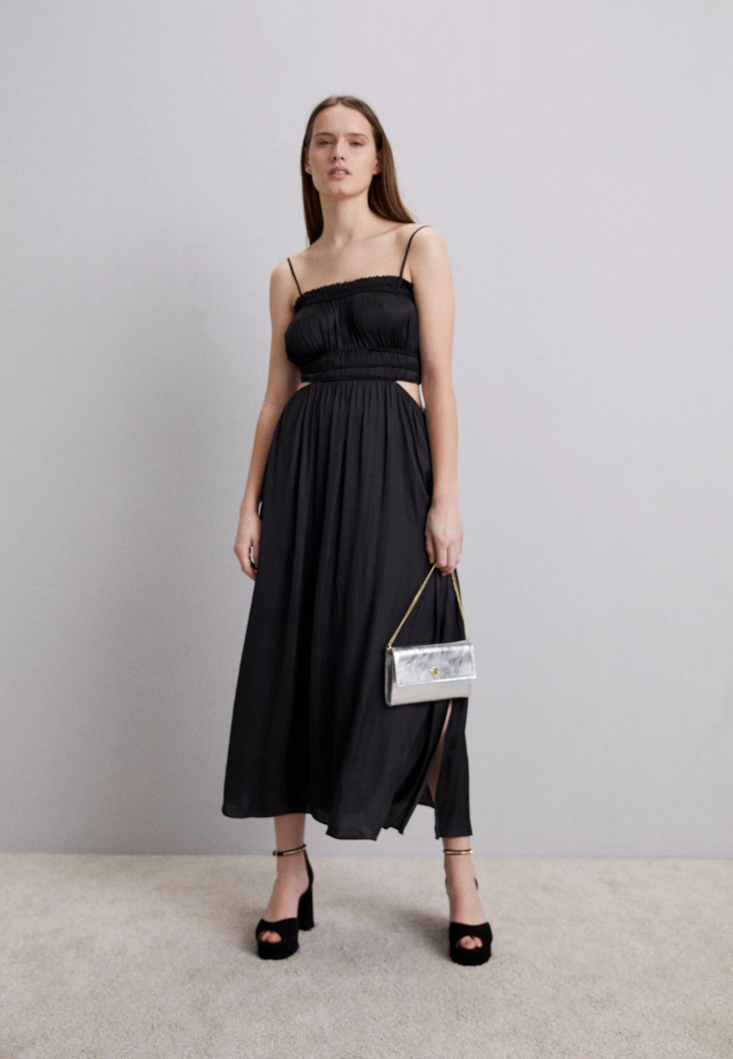 Maje Maxi-Jurk - Black 1 Maje Maxi-Jurk - Black