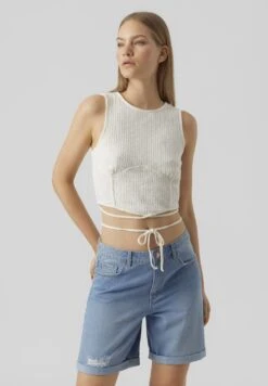 Vero Moda Vmcamma Crop- Top - Snow White