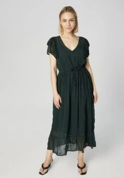 Charlie - Maxi-Jurk - Dunkelgrün