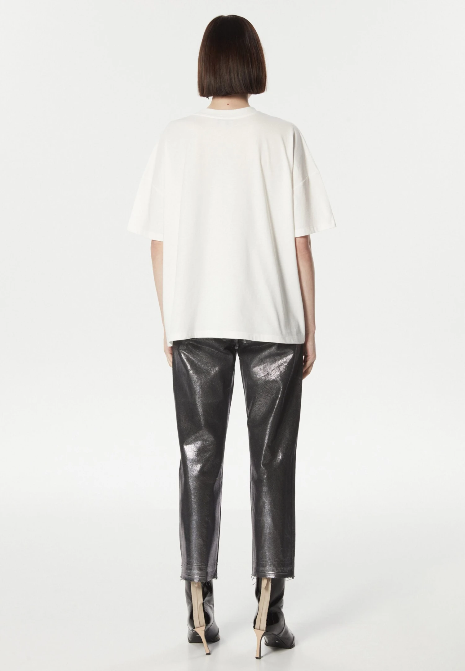 Twist Regular Fit Hotfix And Slogan Printed - T-Shirt Print - White 3 Twist Regular Fit Hotfix And Slogan Printed - T-Shirt Print - White - Afbeelding 3