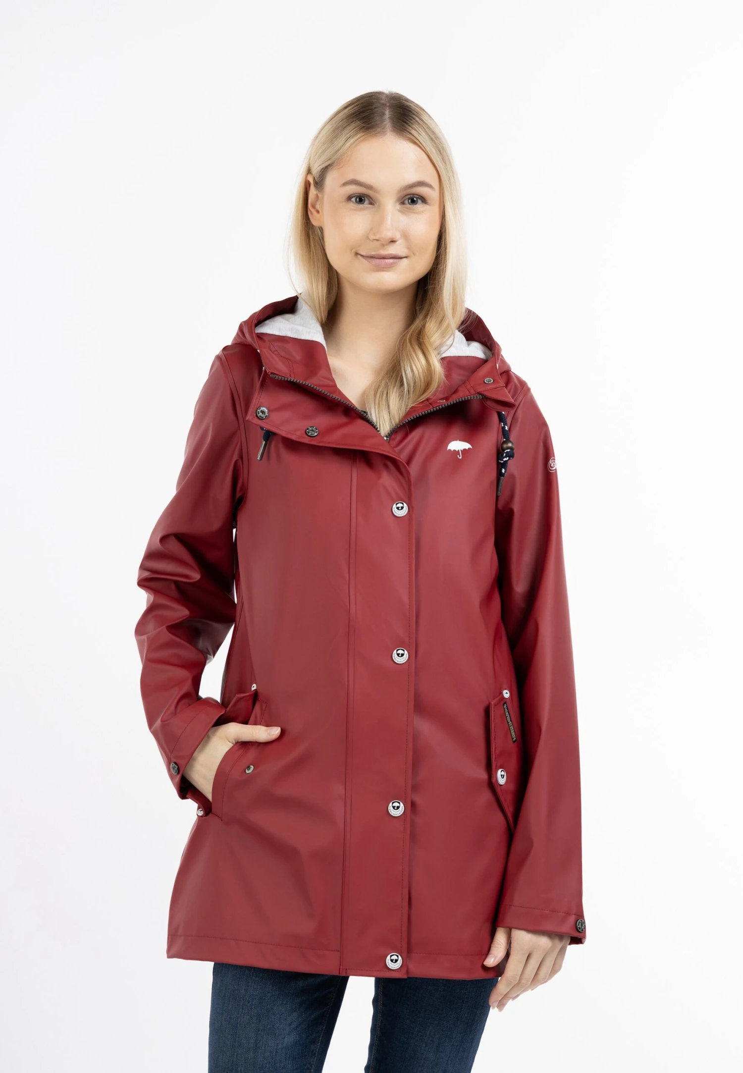 Schmuddelwedda Bridgeport - Parka - Dunkelrot 1 Schmuddelwedda Bridgeport - Parka - Dunkelrot