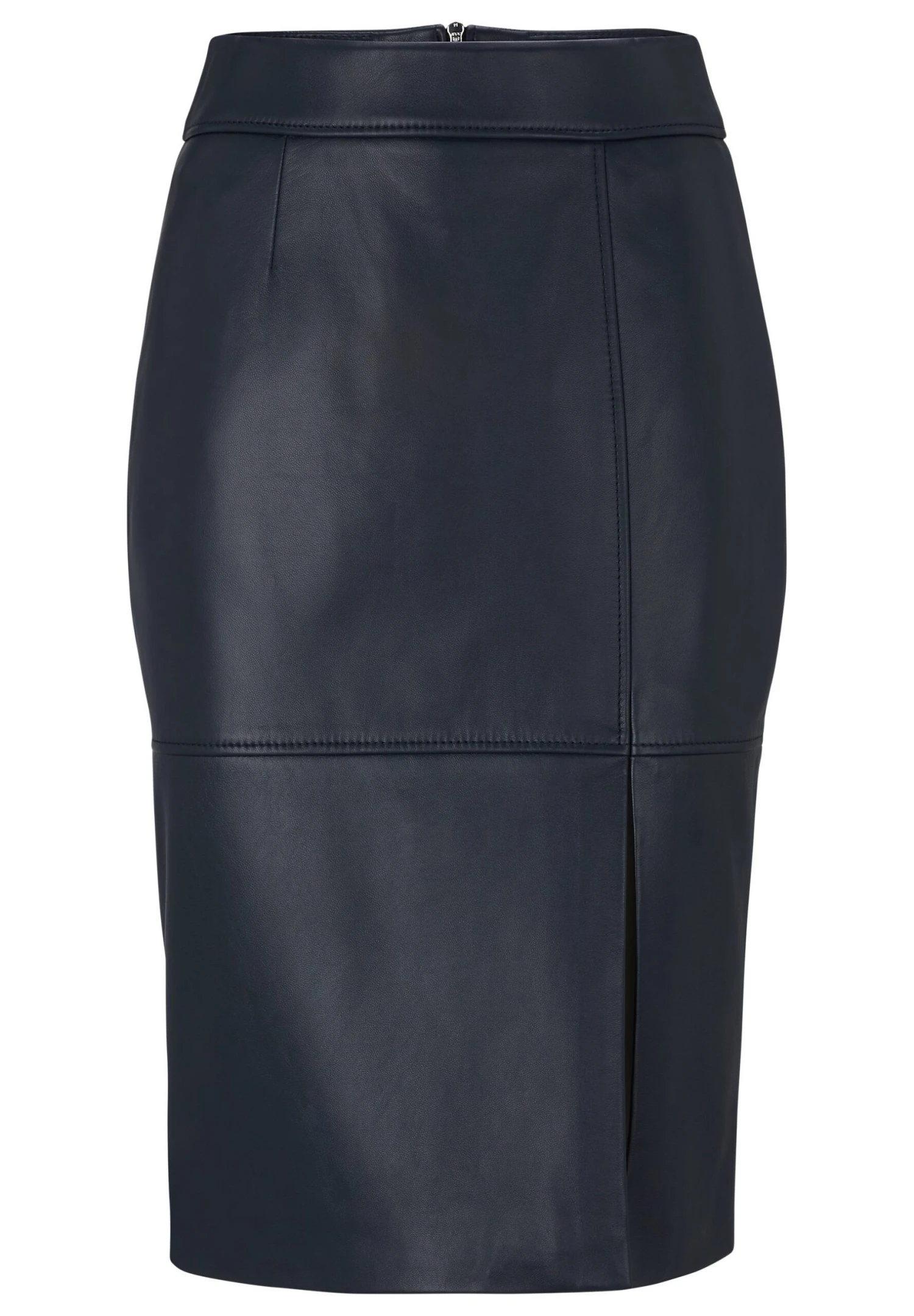 Boss Setora - Leren Rok - Dark Blue 5 Boss Setora - Leren Rok - Dark Blue - Afbeelding 5