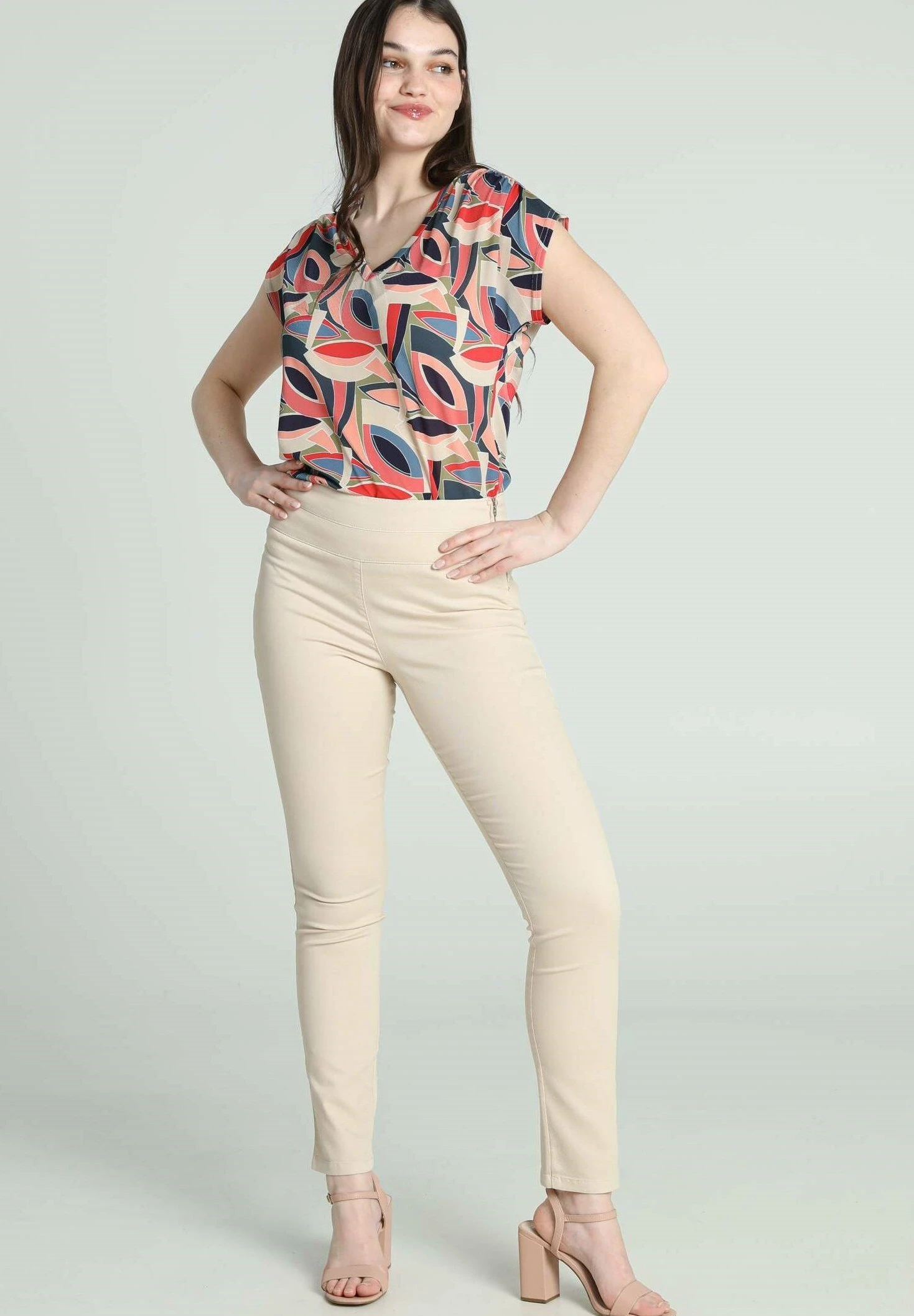 Uni - Jeggings - Sand 2 Uni - Jeggings - Sand - Afbeelding 2