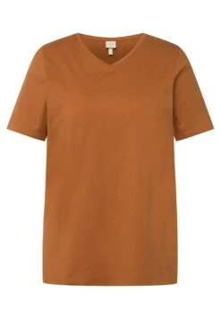 Ulla Popken Manches- T-Shirt Basic - Ocher 9 Ulla Popken Manches- T-Shirt Basic - Ocher -Only Mode Winkel ddc1b559cb6445469037b467a8394521