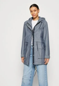 Thought The Chambray Waterproof Jacket - Parka - Blue -Only Mode Winkel ddcfe5cf3f7c495386400ee3dc8038d8