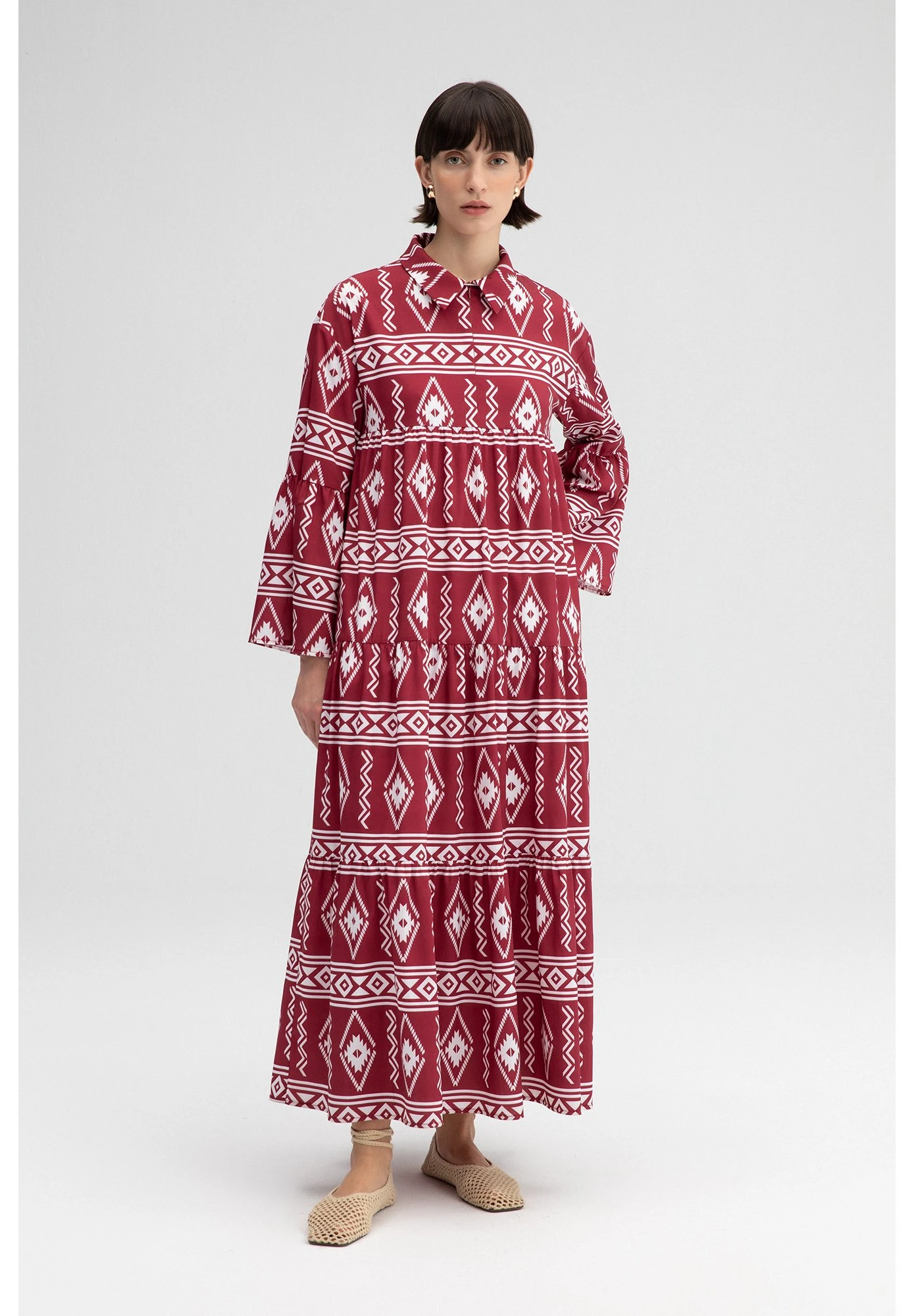 Frilly - Maxi-Jurk - Red 2 Frilly - Maxi-Jurk - Red - Afbeelding 2