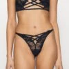 Ann Summers Francesca Crotchless Set - Triangel Bh - Black