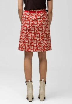 I Think I Love You - Floral - A-Lijn Rok - Red -Only Mode Winkel df3cc27804be4cbc9f7a271954e96cc3