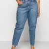 Levi's® Plus High Waisted Mom - Relaxed Fit Jeans - Blue Denim