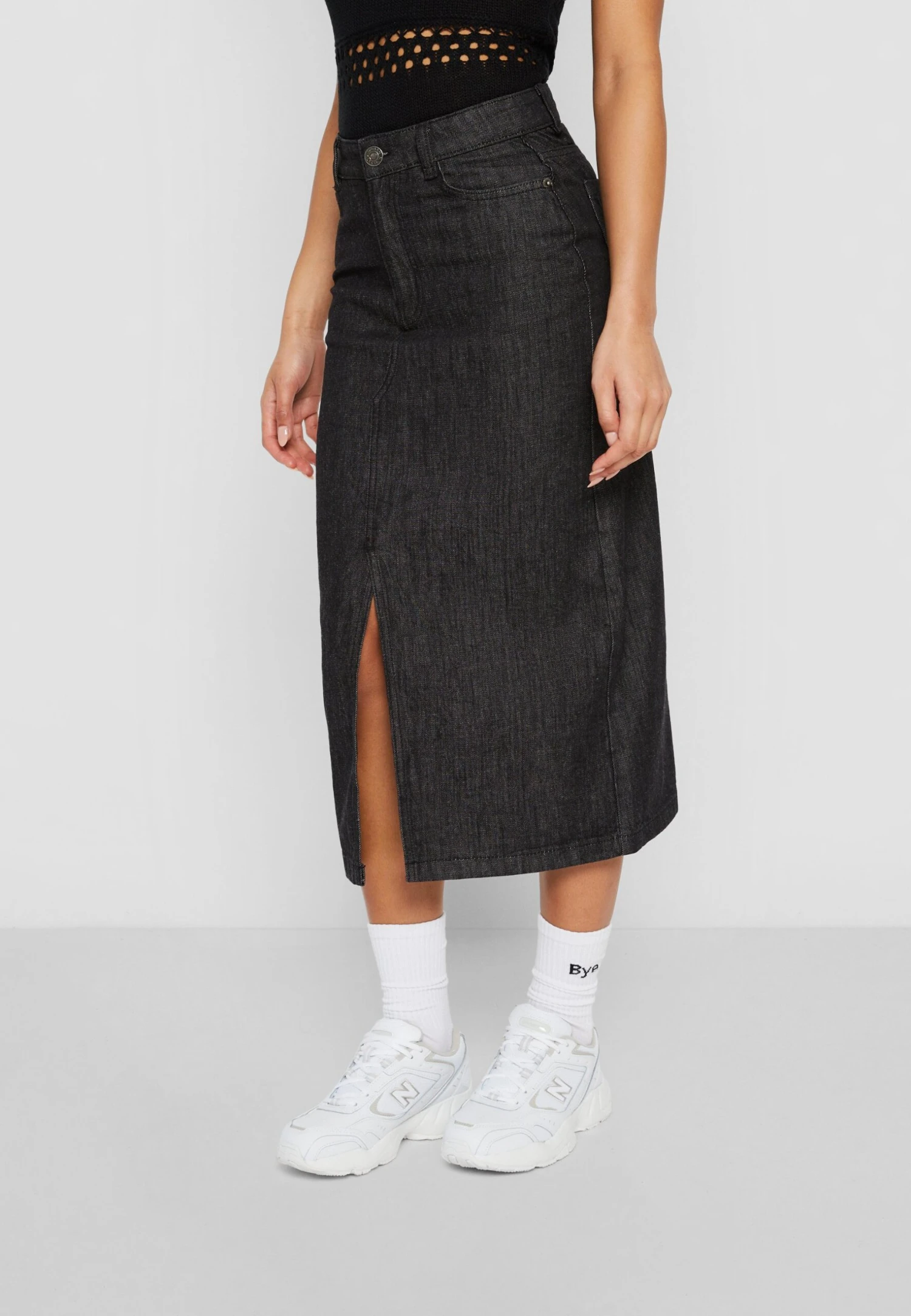 URBAN CLASSICS Kokerrok - Black Washed 1 URBAN CLASSICS Kokerrok - Black Washed