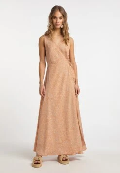 Izia Gaya - Maxi-Jurk - Orange Beige