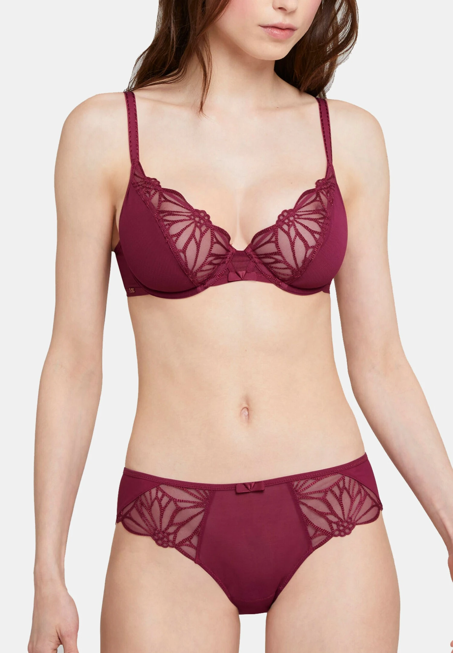 Fèvre - Beugel Bh - Lie De Vin 2 Fèvre - Beugel Bh - Lie De Vin - Afbeelding 2