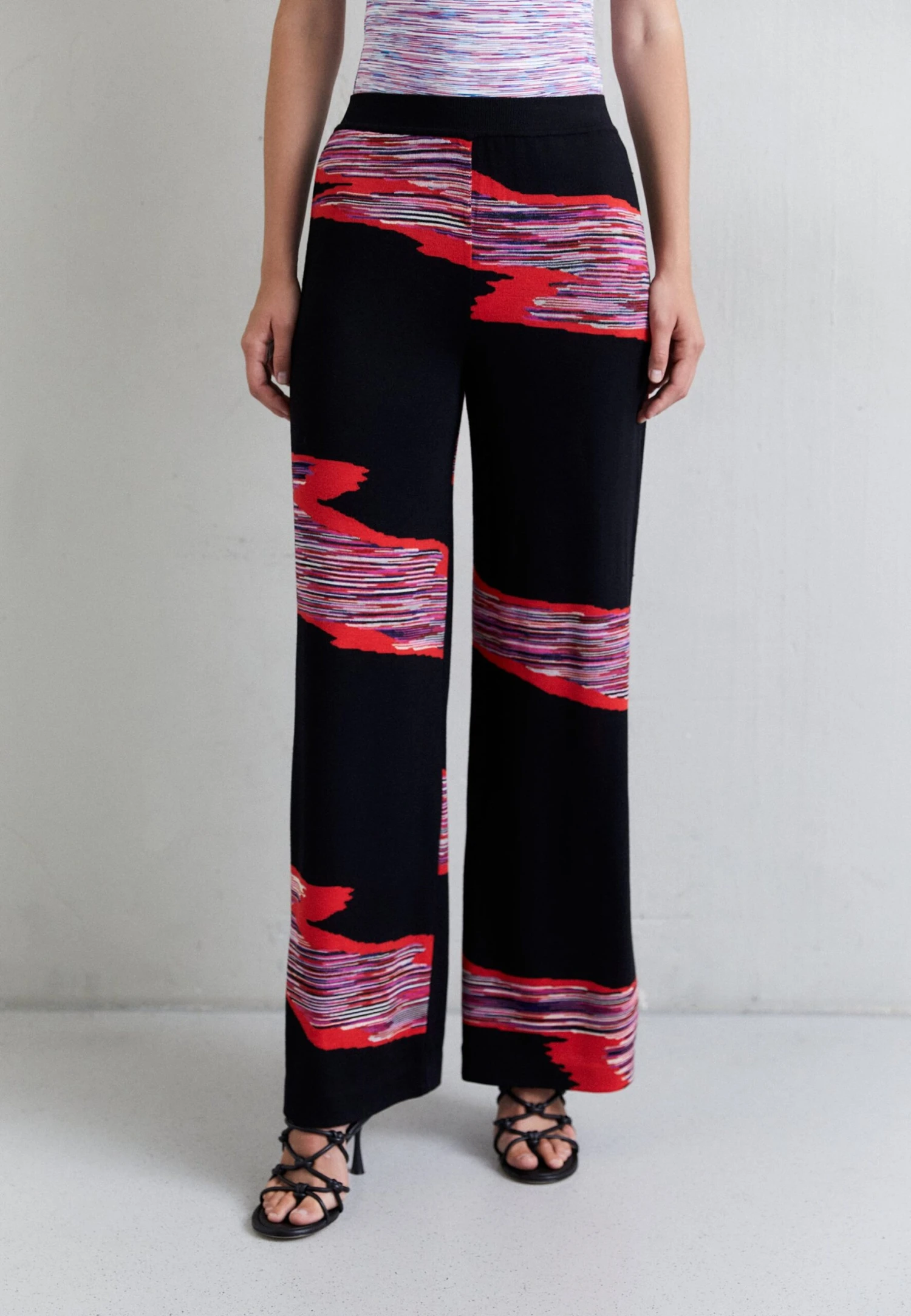 Missoni Trousers - Broek - Space Dyed Red 1 Missoni Trousers - Broek - Space Dyed Red