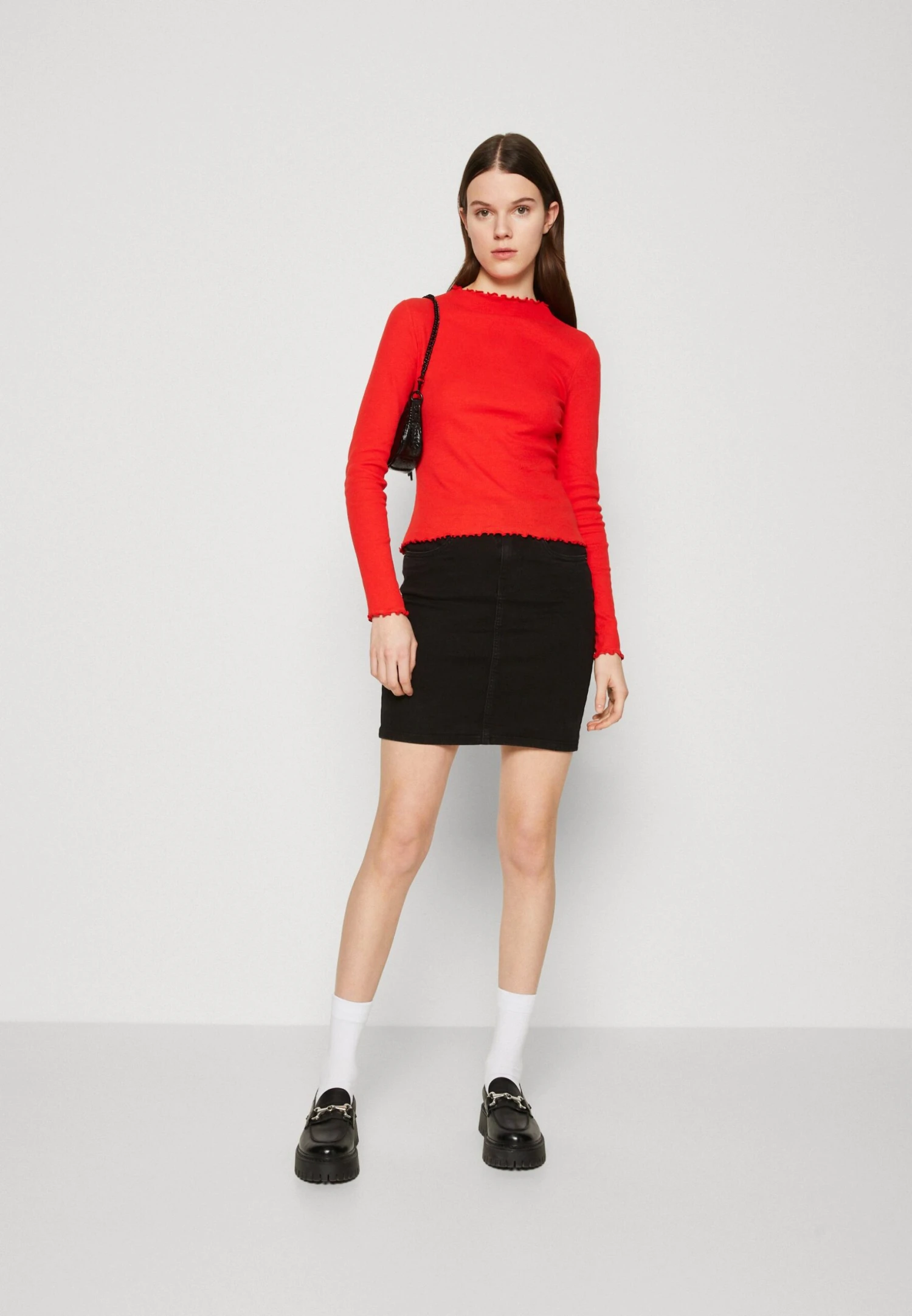 Vero Moda Vmluna Skirt - Jeansrok - Black 2 Vero Moda Vmluna Skirt - Jeansrok - Black - Afbeelding 2