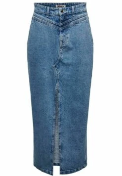 ONLY Geschlitzter- Kokerrok - Medium Blue Denim