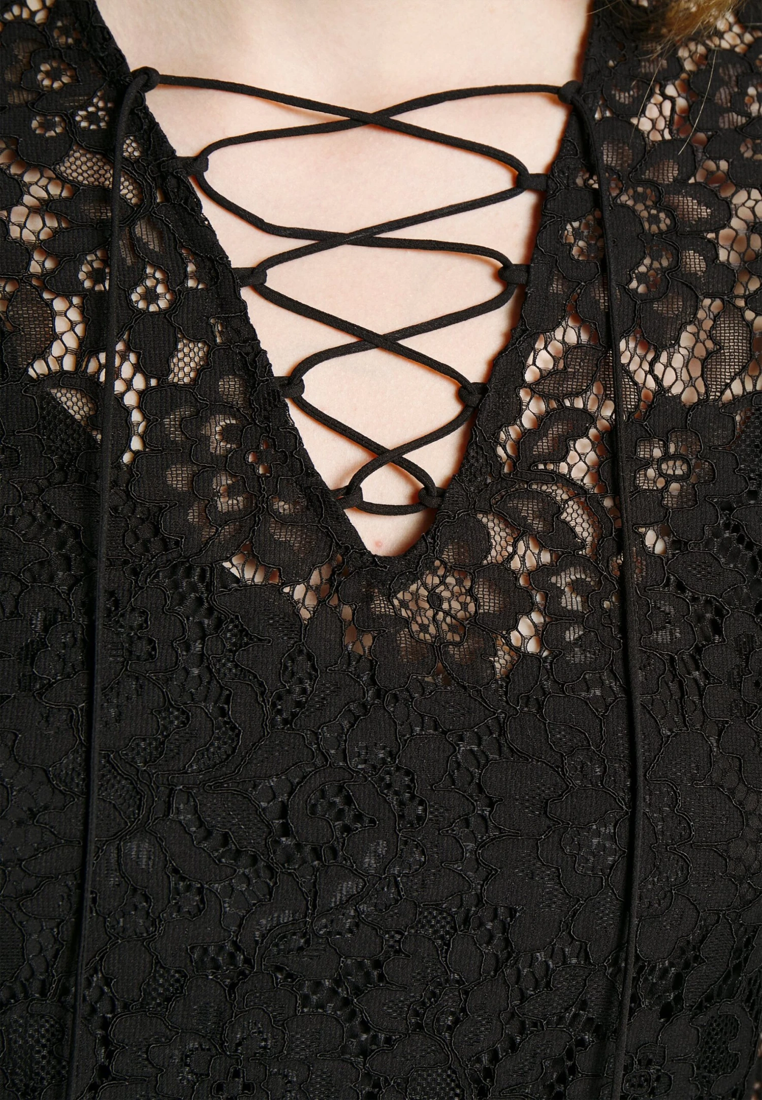 TWINSET Loving Macrame - Cocktailjurk - Nero 8 TWINSET Loving Macrame - Cocktailjurk - Nero - Afbeelding 8