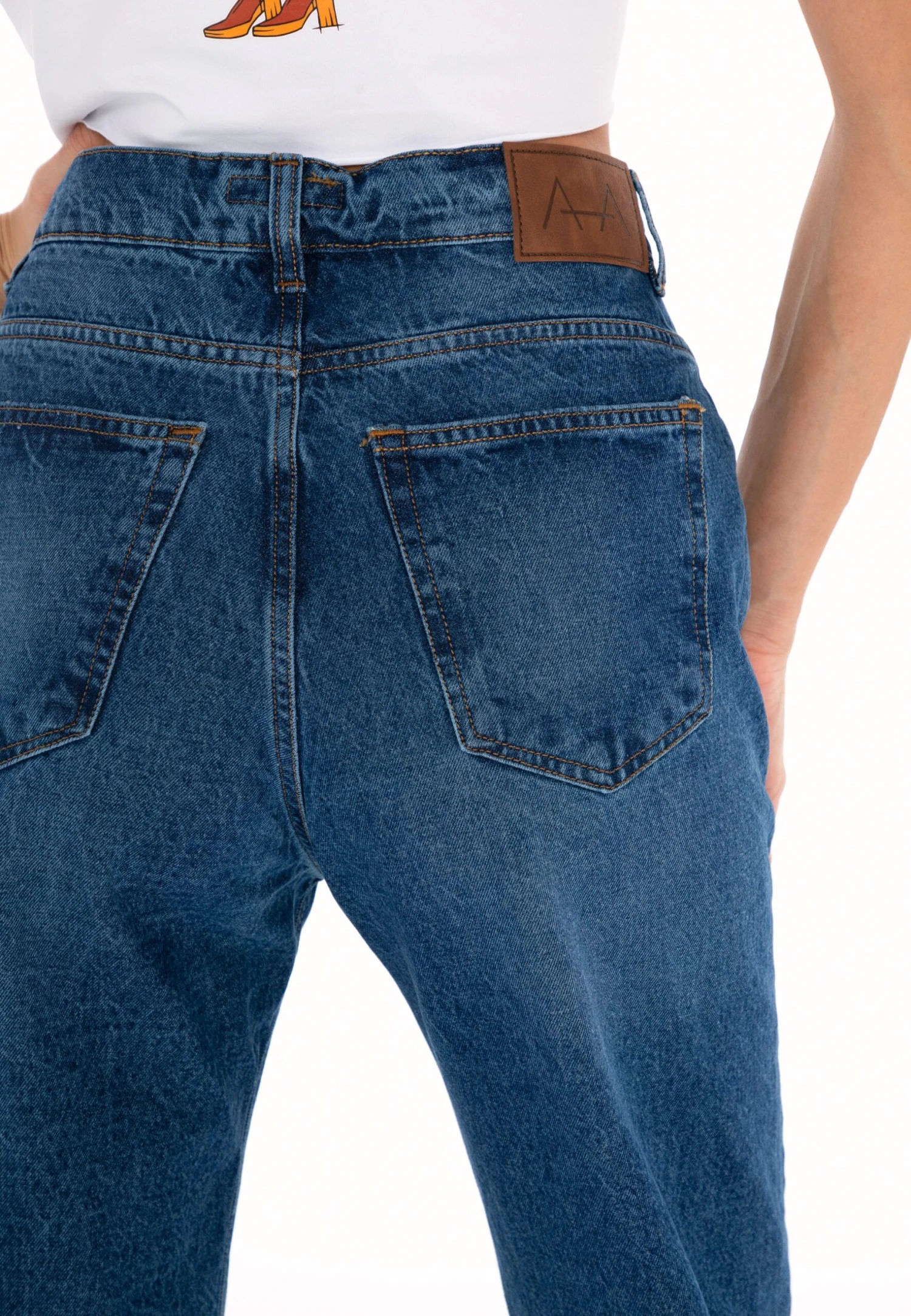 Relaxed Fit Jeans - Blue 4 Relaxed Fit Jeans - Blue - Afbeelding 4