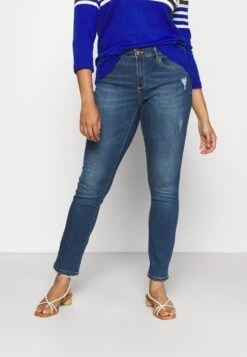 ONLY CARMAKOMA Carlauw Life - Slim Fit Jeans - Medium Blue Denim