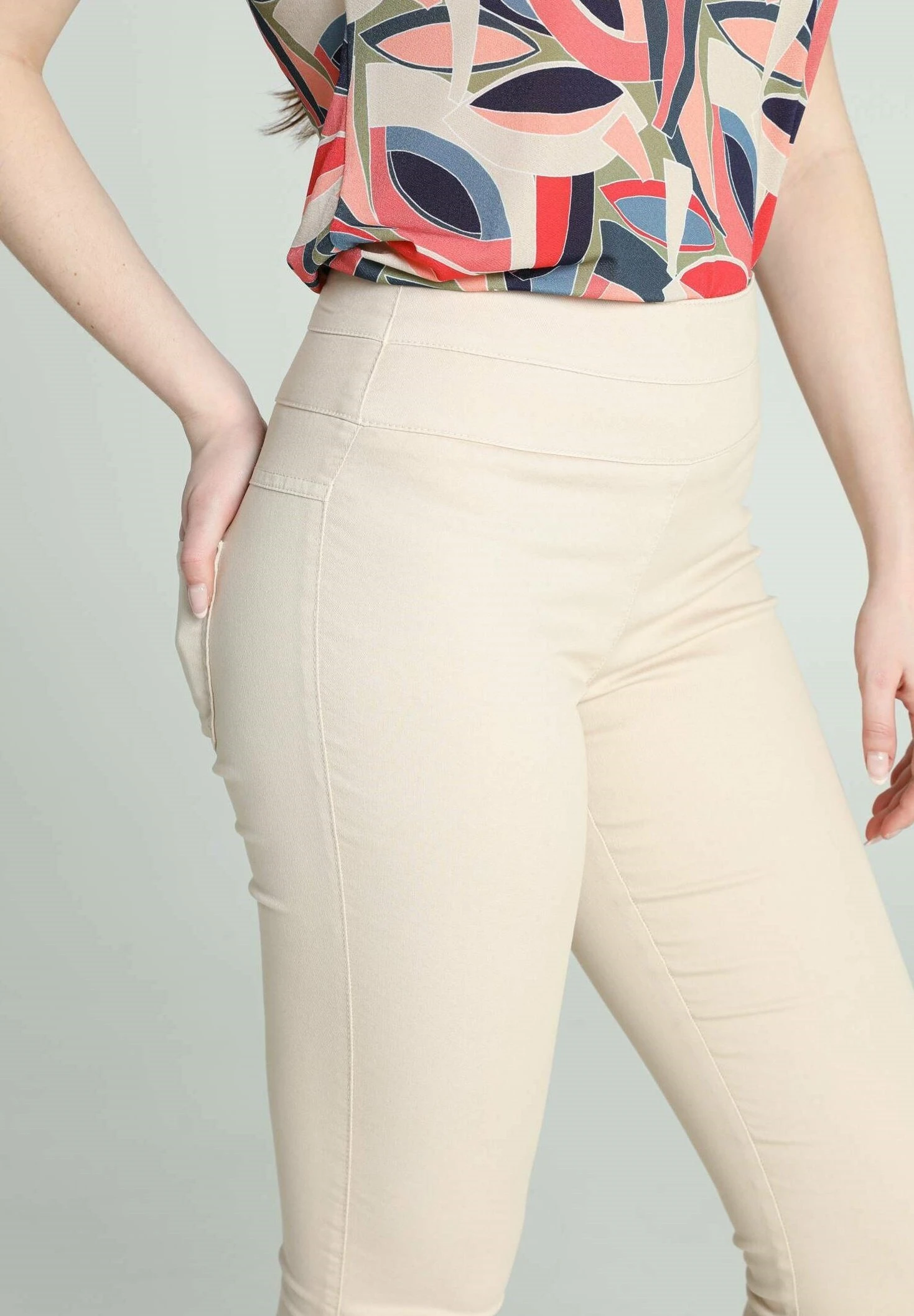 Uni - Jeggings - Sand 5 Uni - Jeggings - Sand - Afbeelding 5