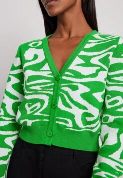 NA-KD Padded Shoulder - Trenchcoat - Green/White -Only Mode Winkel e231c72dcadc41d4a1defdb9c70a6ded