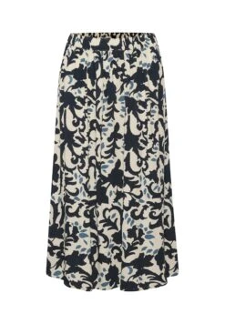 Part Two Biserapw- A-Lijn Rok - Midnight Navy Ornament -Only Mode Winkel e2432e822f2f4d03904aae01b2d1c3e2