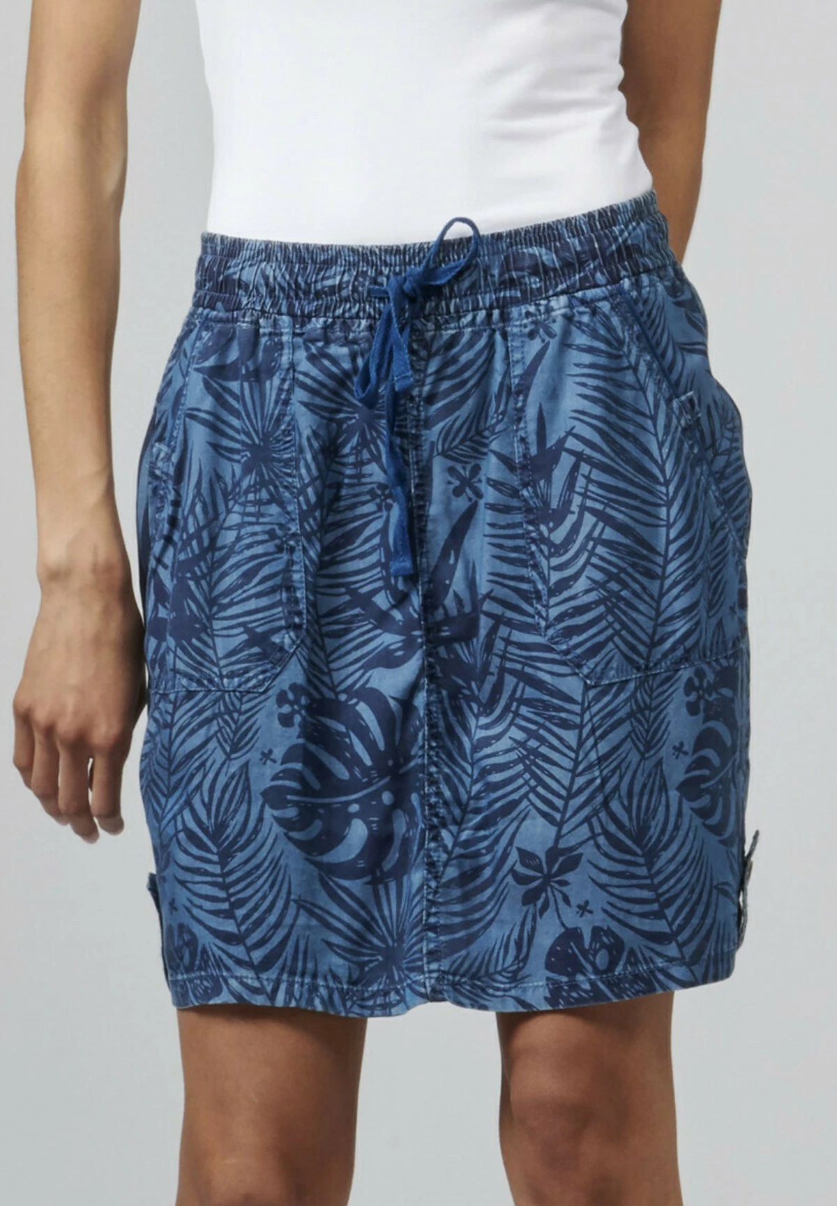 Koroshi A-Lijn Rok - Azul 4 Koroshi A-Lijn Rok - Azul - Afbeelding 4