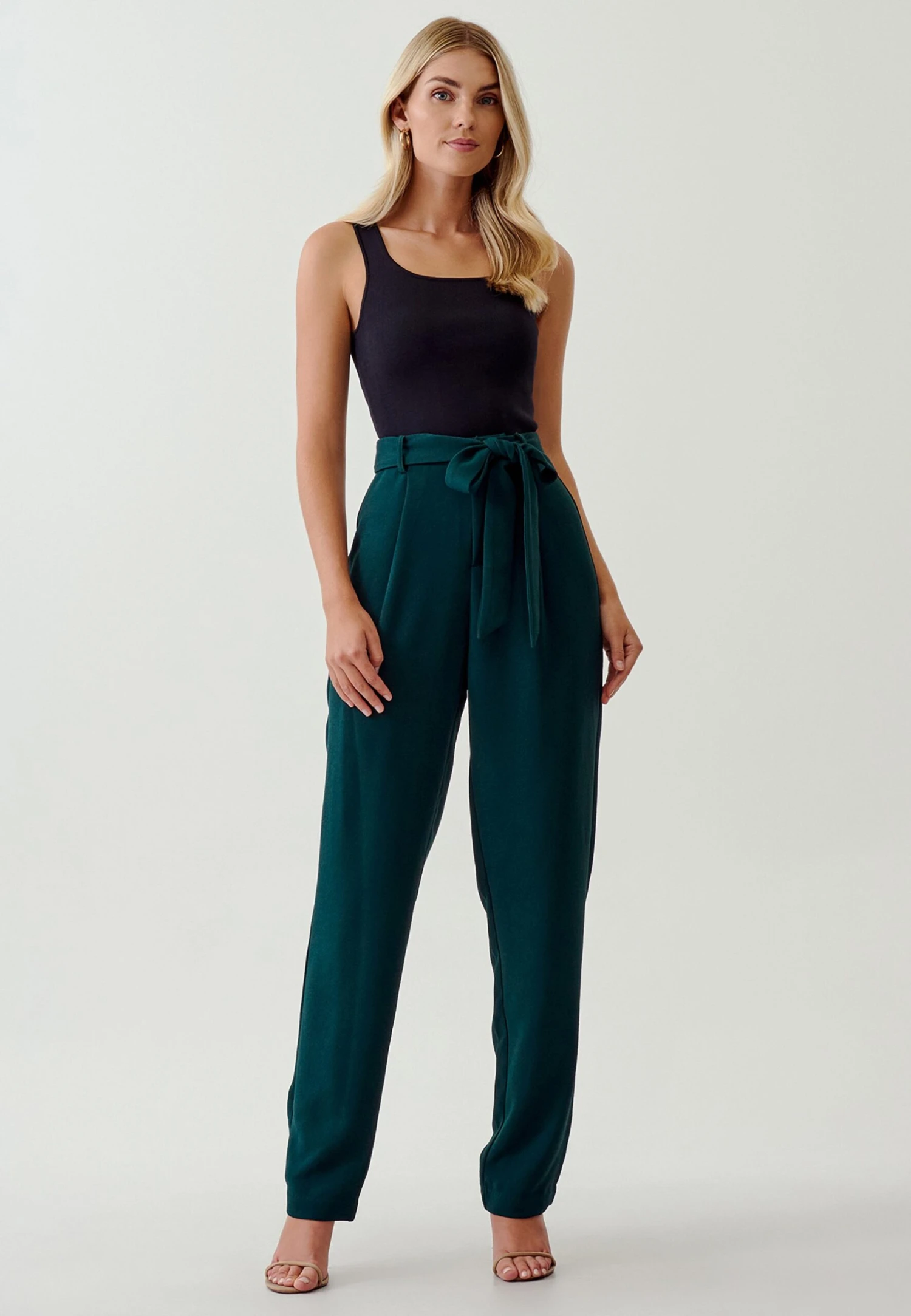 Tussah Alana- Broek - Emerald 2 Tussah Alana- Broek - Emerald - Afbeelding 2