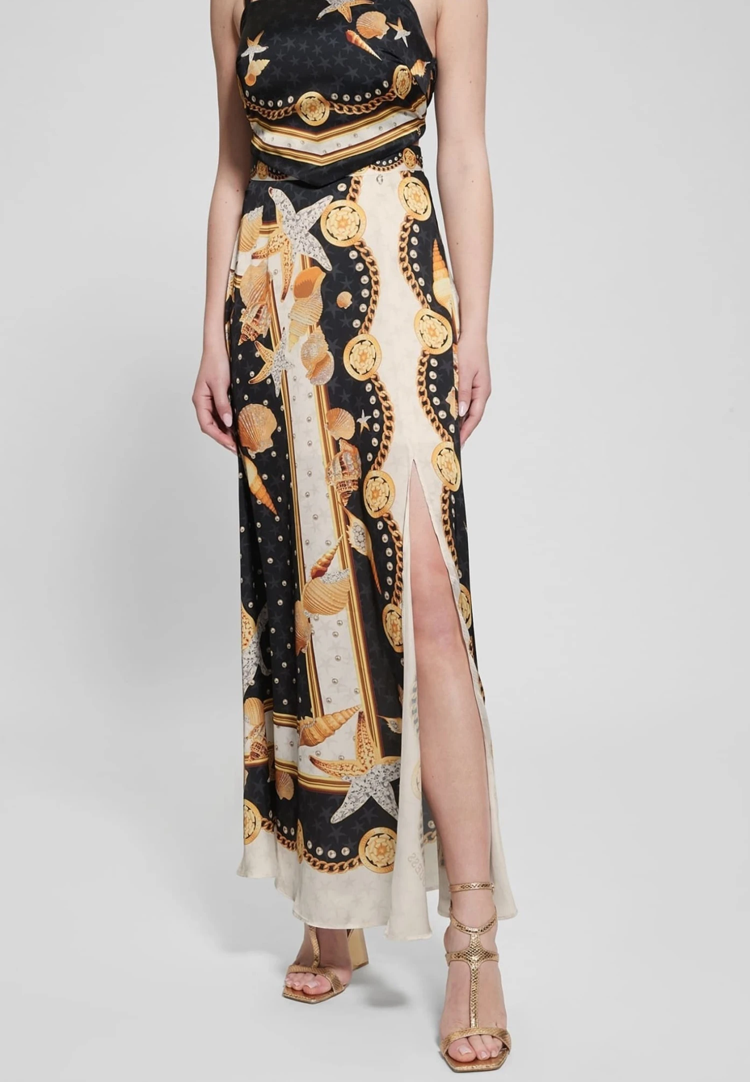 Guess Mit Barock-Print - Wikkelrok - Mehrfarbig Schwarz 5 Guess Mit Barock-Print - Wikkelrok - Mehrfarbig Schwarz - Afbeelding 5