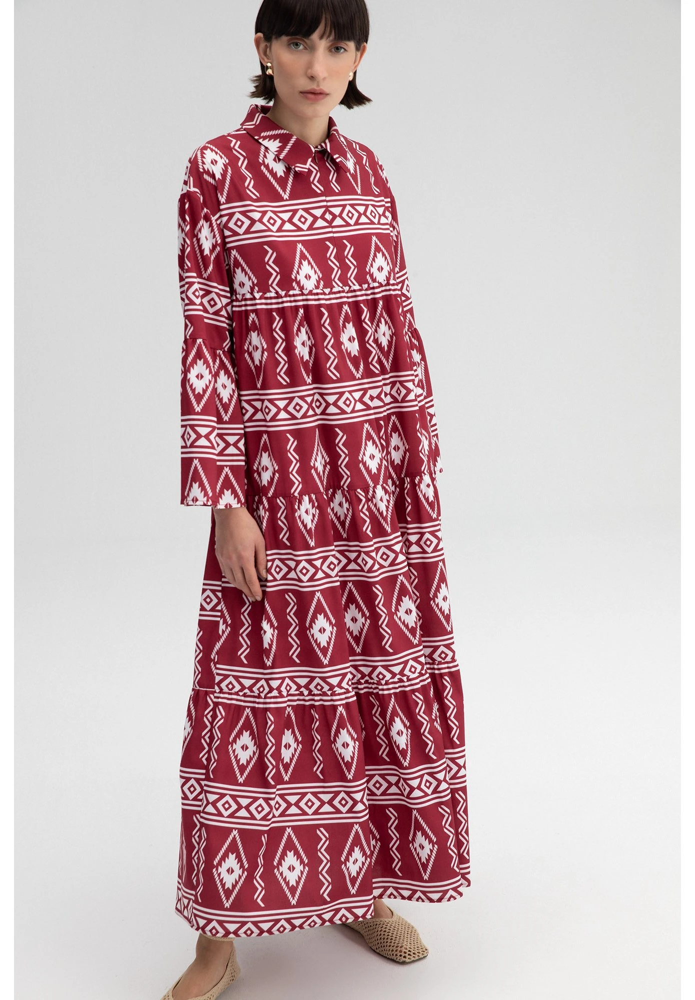 Frilly - Maxi-Jurk - Red 1 Frilly - Maxi-Jurk - Red