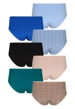 7 Pack Knickers With Regular Waist - Slip - Blue Multi Pack -Only Mode Winkel e273e5e19d4a4a5797cc74f35f1d1779