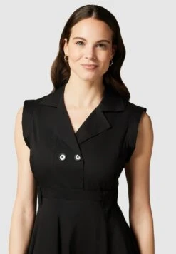 Poplin Midi- Blousejurk - Nero -Only Mode Winkel e27ff2ede4d4405cb78681259bf68bf5