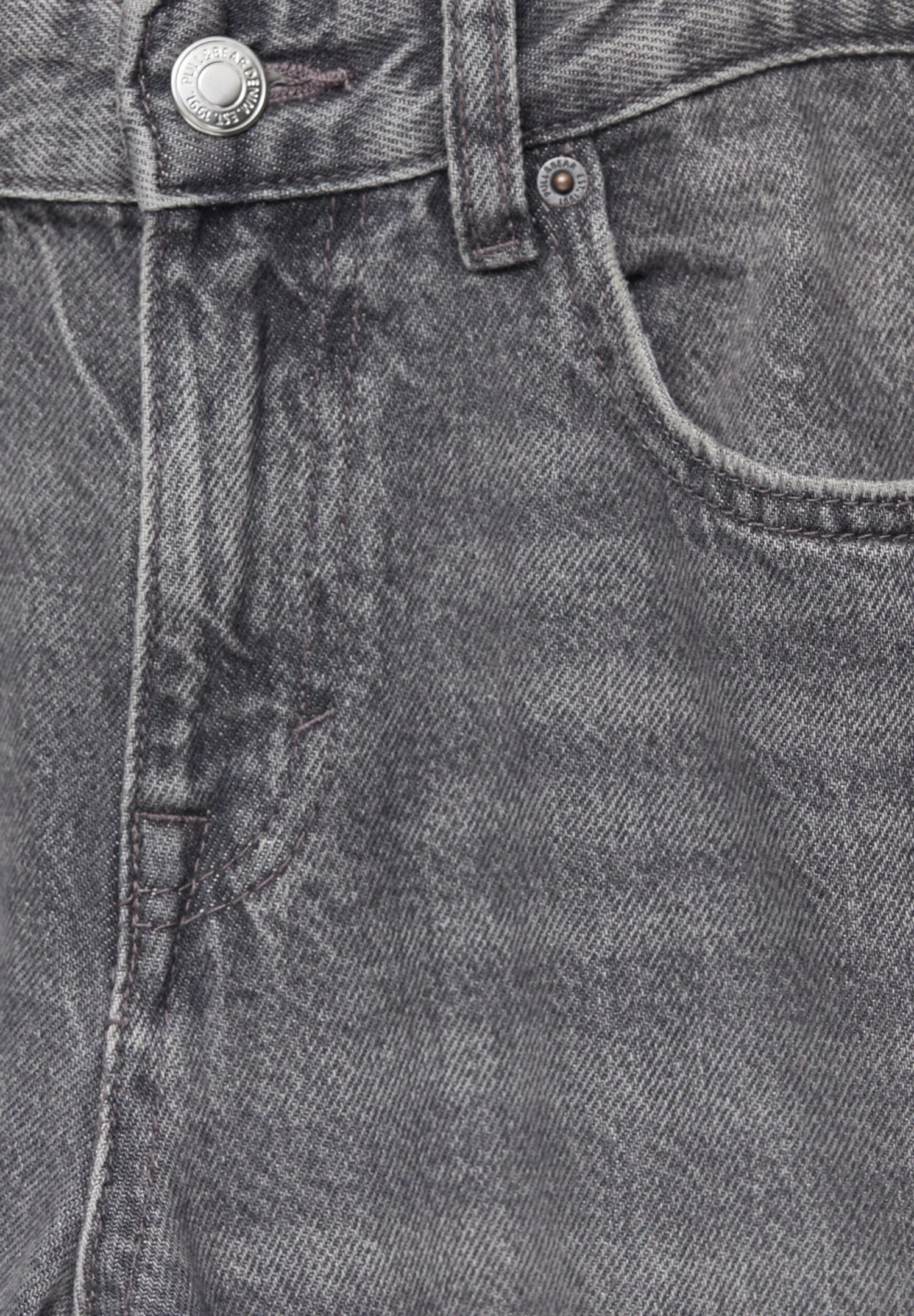 PULL & BEAR Mid Waist- Straight Leg Jeans - Grey 7 PULL & BEAR Mid Waist- Straight Leg Jeans - Grey - Afbeelding 7