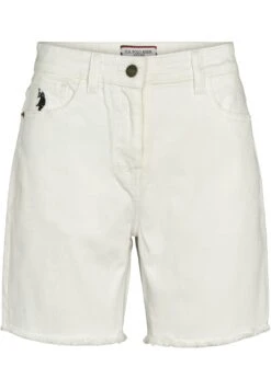 U.S. Polo Assn. Christina- Jeansshort - White -Only Mode Winkel e2adf7c4df814bac82a79319887d55a4