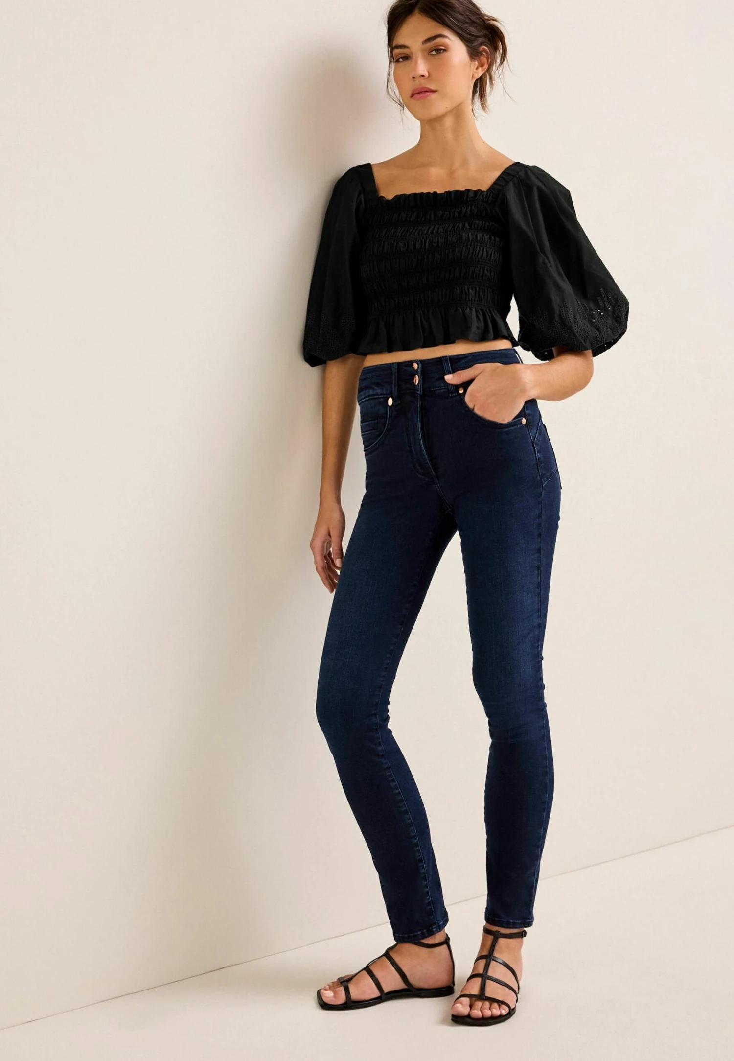 Next Lift Shape Standard - Slim Fit Jeans - Inky Blue Denim 2 Next Lift Shape Standard - Slim Fit Jeans - Inky Blue Denim - Afbeelding 2