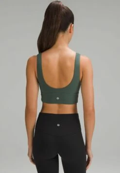 Lululemon Align V-Neck C/D Black - Sport-Bh Met Light Support - Dark Forest -Only Mode Winkel e3364fbf80984de8960102b5bc5e9933