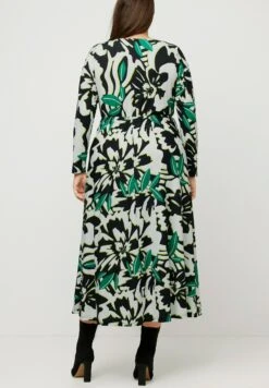 Ulla Popken Wickeloptik Langarm - Jerseyjurk - Schwarz -Only Mode Winkel e342a6edbc9c4e47aba0843cb7e95a90