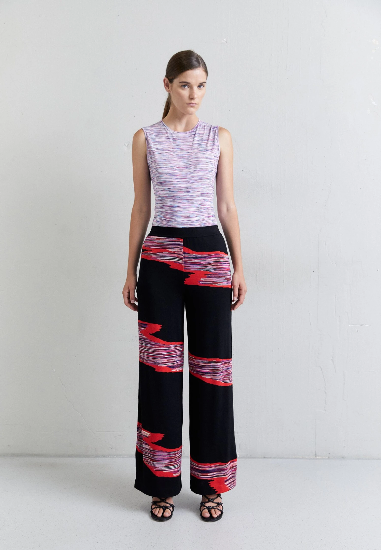 Missoni Trousers - Broek - Space Dyed Red 2 Missoni Trousers - Broek - Space Dyed Red - Afbeelding 2
