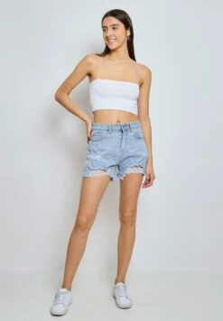 Slim Fit - Jeansshort - Blau