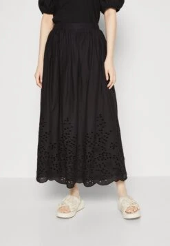 Selected Femme Slframone Ankle Skirt - A-Lijn Rok - Black